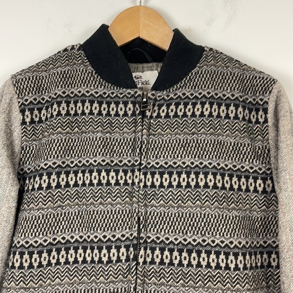 Bellfield bomber jacket grey/black size small - Picture 2 of 11